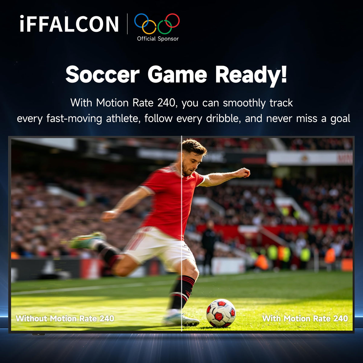 iFFALCON 65-Inch Class QLED 4K F75 Smart TV, Ultra-Slim 1.1'' Floating Picture Frame TV, Seamless Wall-Mount Installation | Dolby Vision IQ, 144Hz, Google TV, Alexa | Works w/Legacy Devices