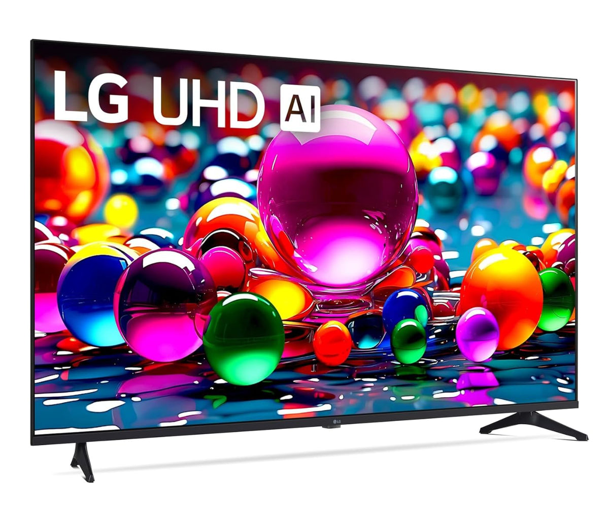 LG 55" (2025 Model) UHD AI UA75 Smart TV HDR10 Bluetooth a7 AI Processor 4K Gen8 Filmmaker Mode webOS 25 + Wall Mount Compatible with Alexa(Renewed)
