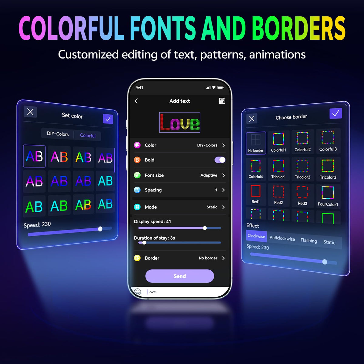 KJOY Bright Large Programmable LED Sign, 77''x8'' Flexible Scrolling LED Sign, Bluetooth App Control Custom Text Digital LED Display for Store, Schools, coffee, shop, Hotel