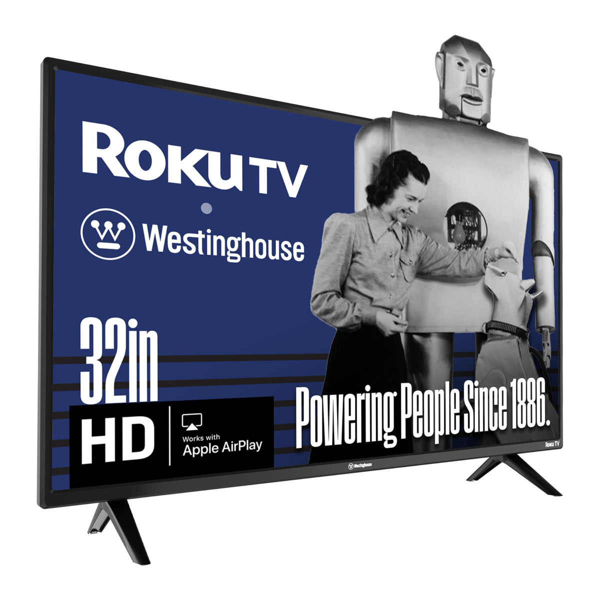Westinghouse Roku TV - 24 Inch Smart TV, HD Television with Wi-Fi Connectivity and Mobile App, Flat Screen, Bluetooth, Compatible with Apple AirPlay, Alexa and Google Assistant
