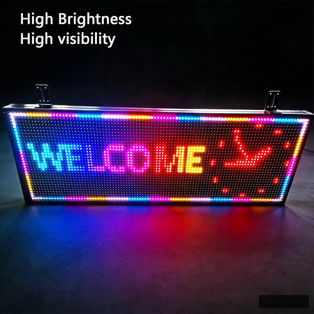 Led Sign Outdoor Programmable Scrolling Digital Open Neon P10 39''x14''