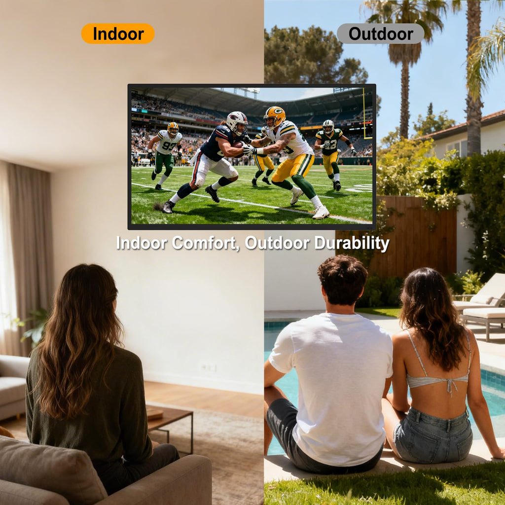 360SPB 55 Inch Outdoor TV, 1000 Nits 4K Smart TV, IP65 Waterproof