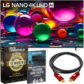 LG 85-Inch Nano 4K UHD AI NU70 Smart TV (2026) 85NU700BPUA Bundle with 1 YR CPS Enhanced Protection Pack, 6FT 4K HDMI Cable and Deco Gear Home Theater Beginner's Guide