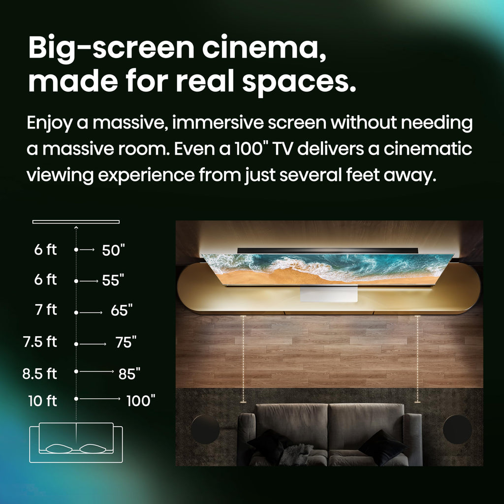 Hisense 65" E7 Cinema Series Hi-QLED Mini-LED 4K UHD Smart Fire TV (65E7SF, 2026 NEW) - Native 144Hz, AI Picture, Dolby Vision IQ Â· Atmos, FALD, HDR10+ Adaptive, MEMC, Alexa+