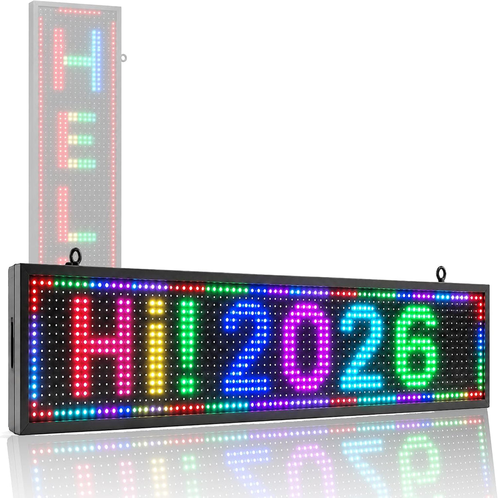 Programmable Led Sign Outdoor P10 39"x8" Led Digital Advertising Display