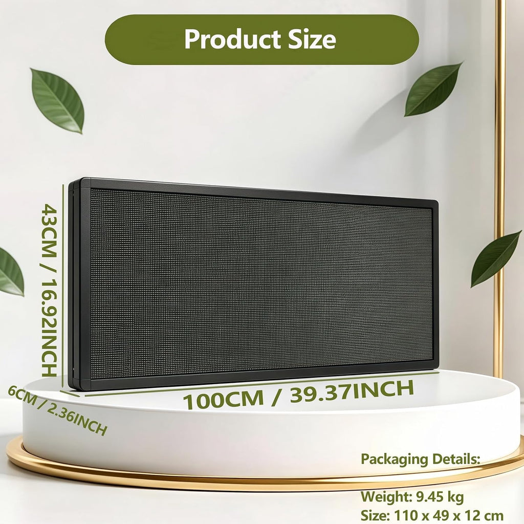 P3 Programmable LED Sign 40"x17" Full Color Outdoor Digital Message Board WiFi Control, IP65 Waterproof, 5000cd Brightness, Scrolling Text/Image/Video Display for Business Store Restaurant Advertising