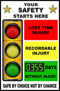 LED Digital Safety Stoplight - RED/YELLOW/GREEN real working lights