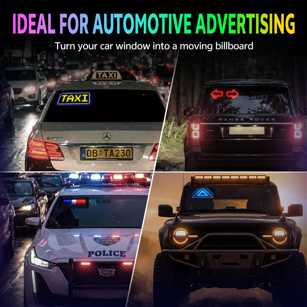 KJOY Bright Large Programmable LED Sign, 77''x8'' Flexible Scrolling LED Sign, Bluetooth App Control Custom Text Digital LED Display for Store, Schools, coffee, shop, Hotel
