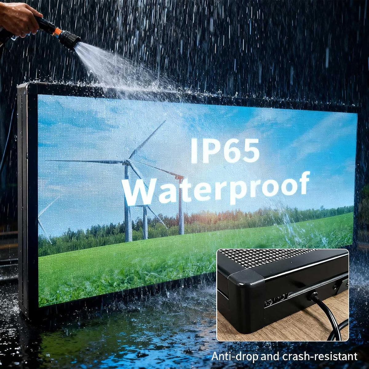 P3 Outdoor Programmable LED Sign, Full Color Digital Display for Business