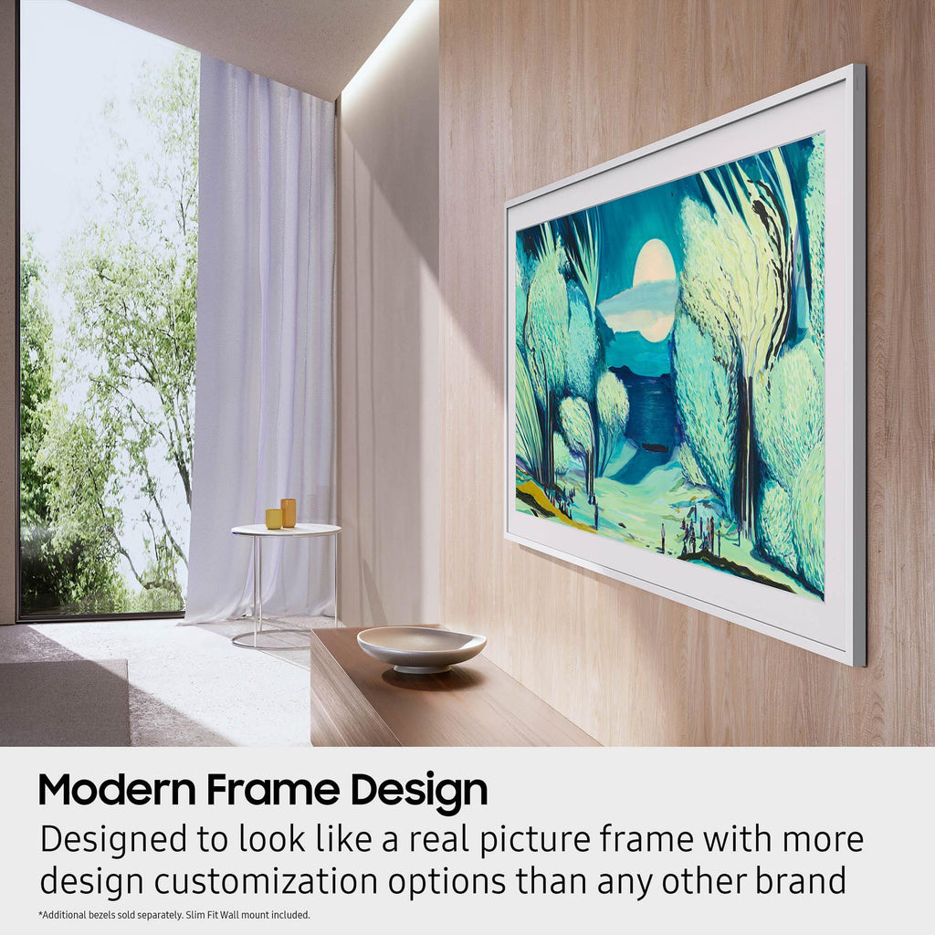 Samsung 32-Inch Class QLED The Frame LS03C Series, 1080p Resolution, Quantum HDR, Art Mode, Anti-Reflection Matte Display, Slim Fit Wall Mount Included, Smart TV w/Alexa Built-in (QN32LS03CB)