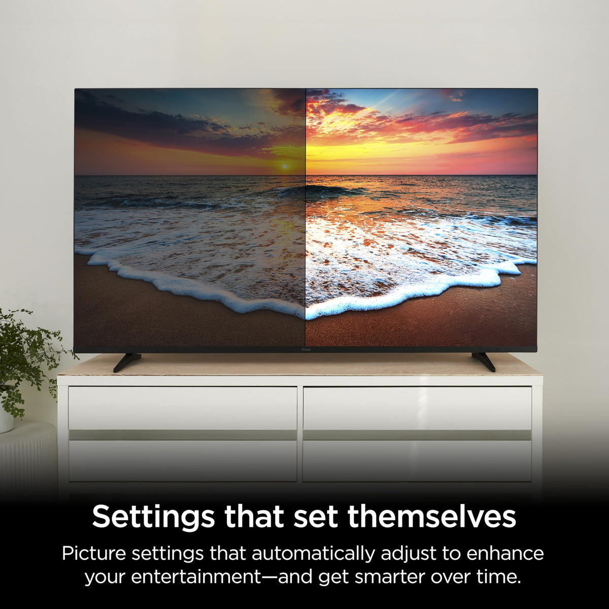 Roku Smart TV â 55-Inch Pro Series 4K QLED RokuTV with Backlit Roku Voice Remote Pro, Dolby Vision IQ, 120Hz Refresh Rate â Live Local News, Sports, Gaming