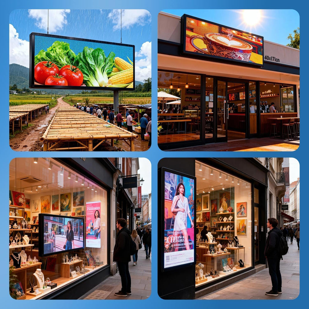 P6 Programmable LED Sign,Full Color Digital Message Board 40"X17"