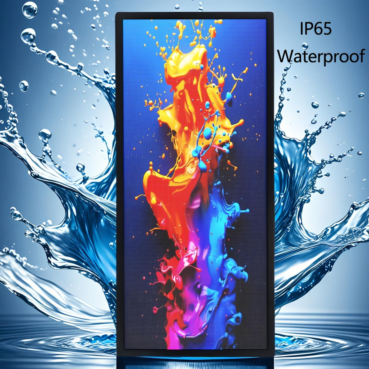 P10 LED Programmable Advertising Sign, High Brightnes Outdoor Digital Sign Waterproof, WiFi Control LED Open Signs for Business, Electronic Message Display Board 115"X14"