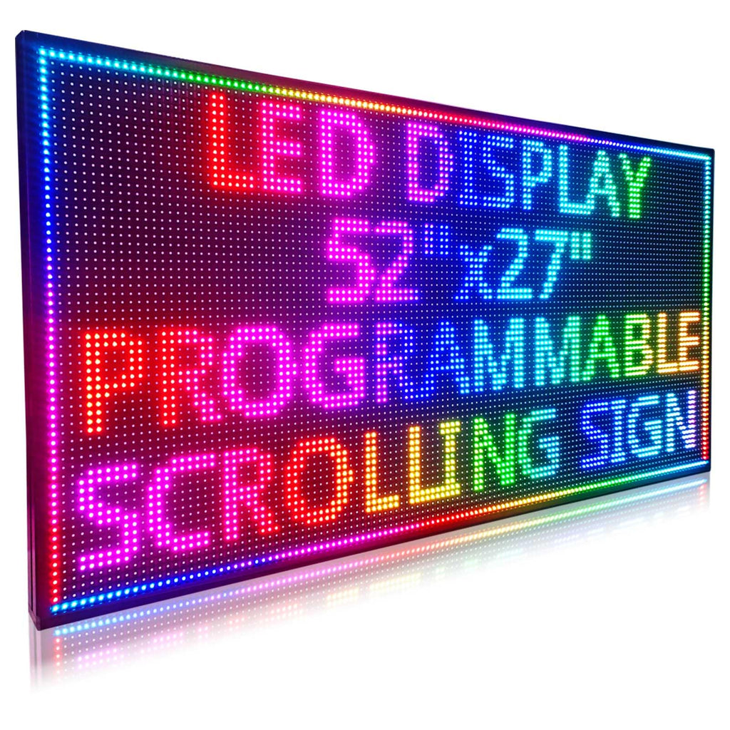 HS P10 77''x14'' Led sign Outdoor Digital Open Neon Programmable Scrolling