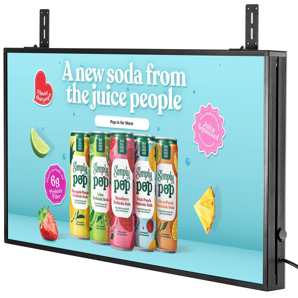 P5 Programmable LED Signs 65"x34" IP65 Waterproof Outdoor Digital Display with WiFi & USB Control, Full-Color 320Ã160 SMD Scrolling Text/Image/Video Advertising Board for Business