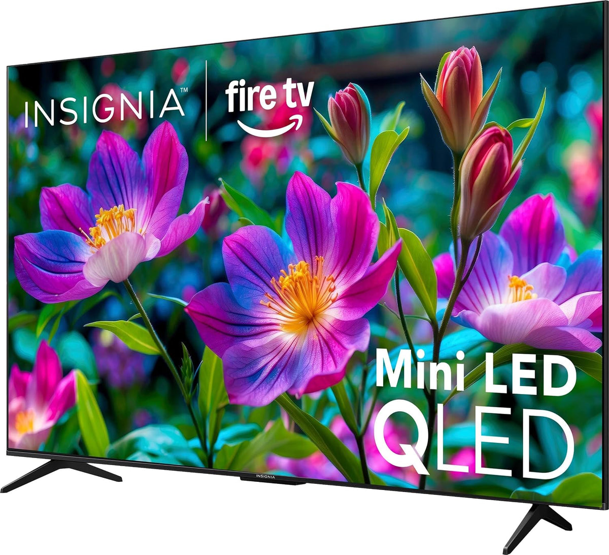 Insignia 55" Class F70 Series 4K UHD HDR QLED Mini-LED Smart Fire TV, Voice Remote with Alexa, Stream Live TV Without Cable
