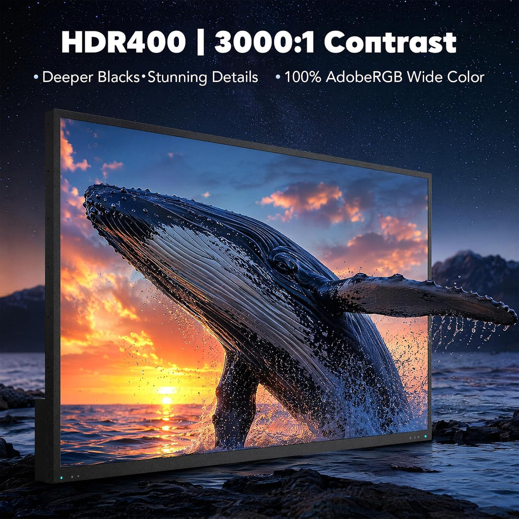 55 Inch Outdoor TV, 2000 Nits 4K UHD IP55 Weatherproof Smart Full Sun TV with webOS 25, Anti-Glare Screen, Surround Audio for Patio, Deck, Backyard and Poolside