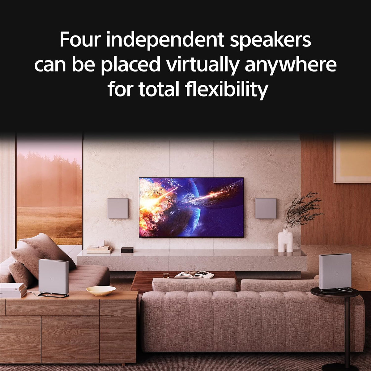 Sony BRAVIA 8 II 65-Inch 4K QD OLED Smart TV (K-65XR80M2) with BRAVIA Theater Quad 16-Speaker Home Audio System (HT-A9M2)