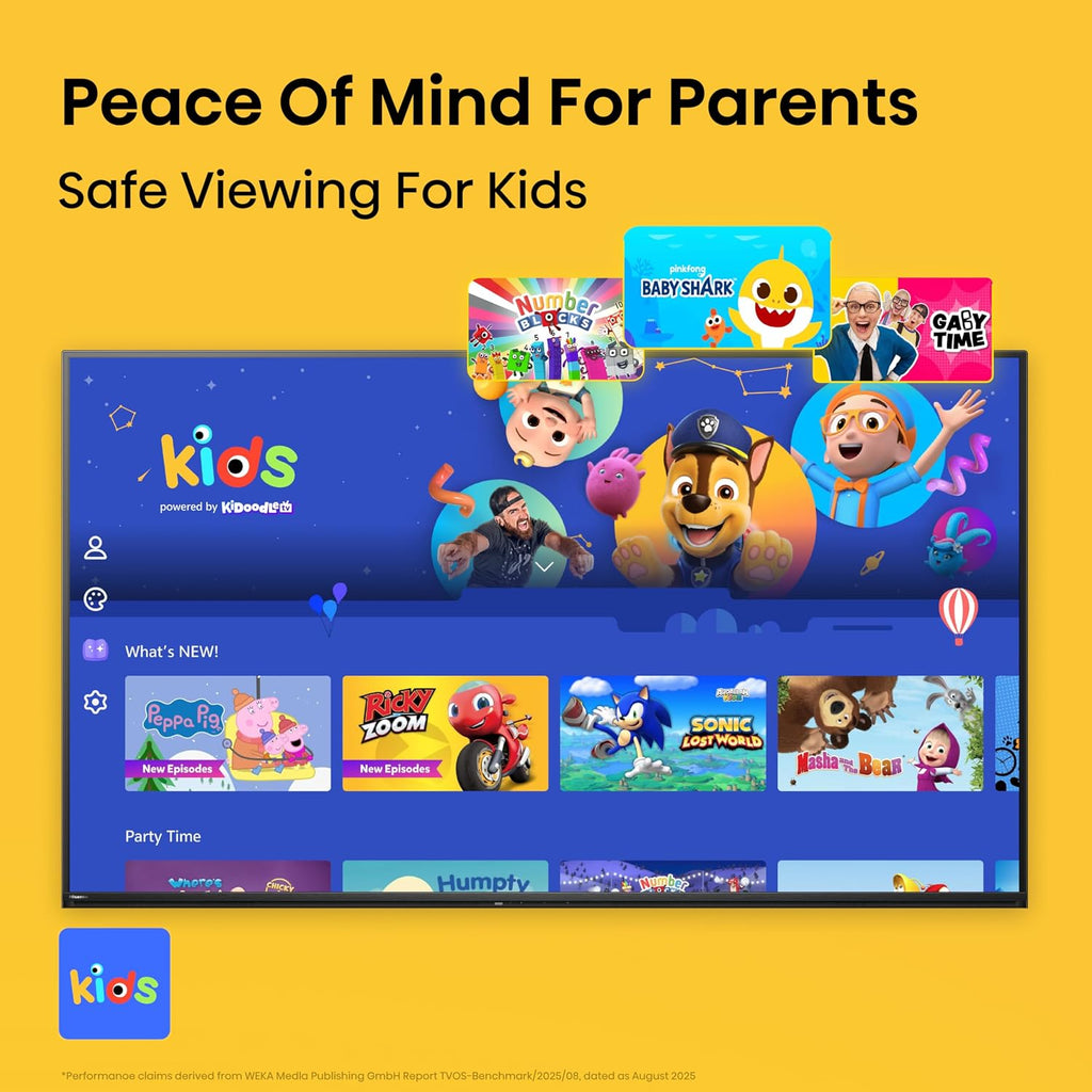 Hisense 32-Inch Class A4 Series HD 1080p Smart VIDAA TV (32A4NV, 2026 Model) - DTS Virtual: X, Noise Reduction, AI Sports Mode, Apple Airplay & Apple Home, Alexa Built in