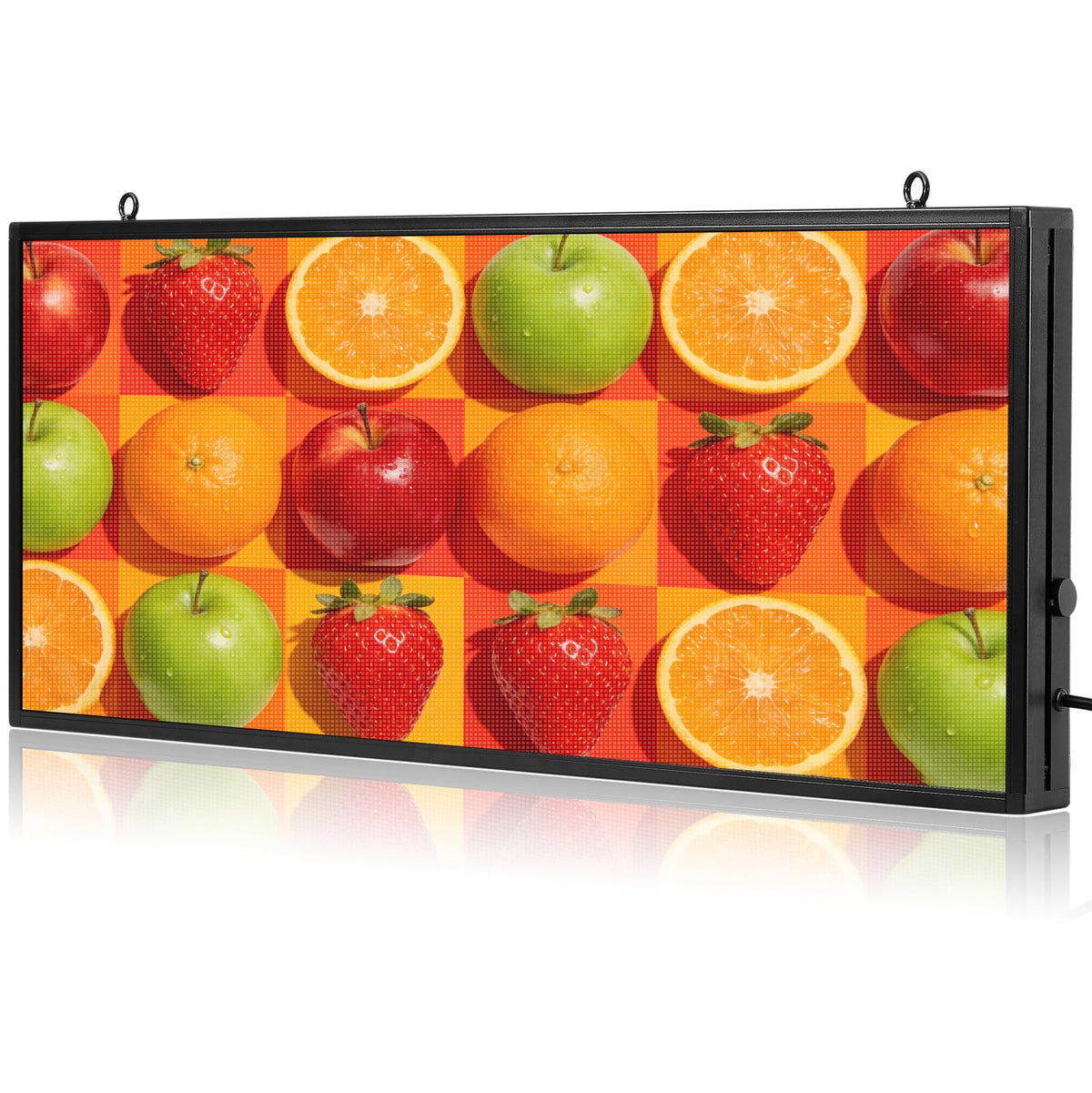 P5 Programmable LED Signs 65"x34" IP65 Waterproof Outdoor Digital Display with WiFi & USB Control, Full-Color 320Ã160 SMD Scrolling Text/Image/Video Advertising Board for Business