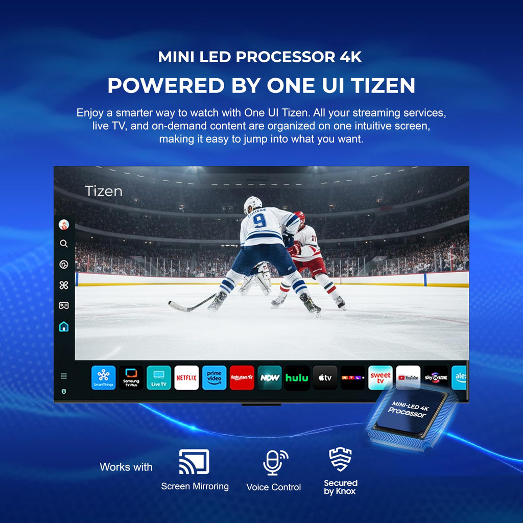 Titan G100 Mini 85 Inch Covered Patio Outdoor TV â 4K UHD QLED IP65 - Google OS, Dolby Vision & Atmos, Onkyo Speakers - Thin Bezel - Weather Resistant - 2-Year Warranty & USA Assembled