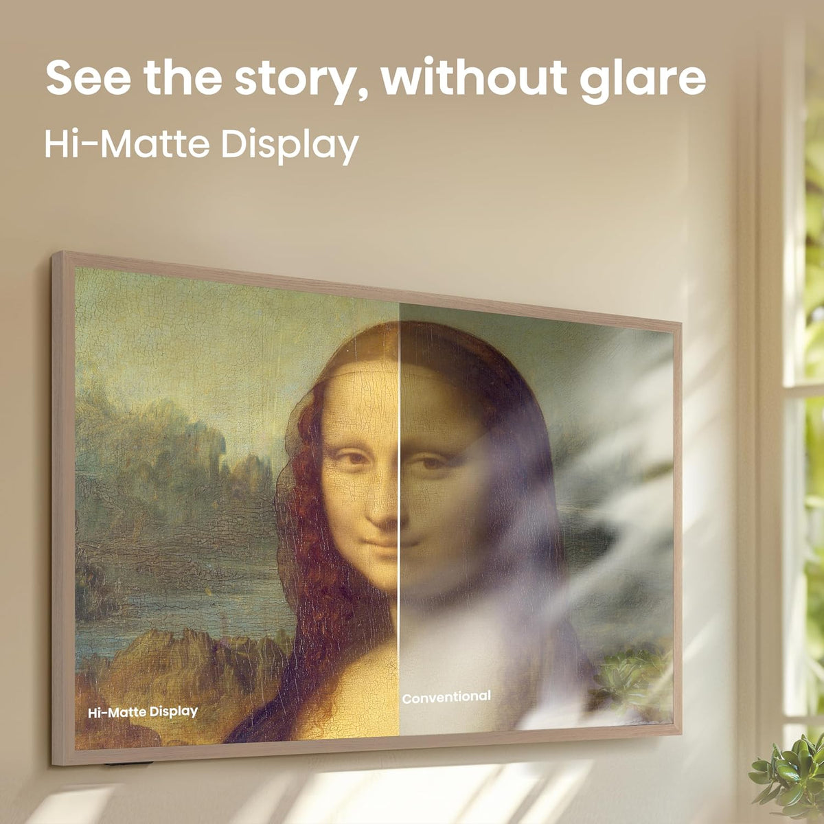 Hisense 55â Hi-QLED S7 CanvasTV Series 4K UHD Google Smart Art TV (55S7SG, 2026 New) - 144Hz, Art Mode, Anti-Glare Panel, Dolby Vision HDR, Hi-Matte Display, Frame & UltraSlim Wall Mount Included