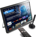 15.6" Small Smart TV,4000mAh Rechargeable Battery TV for Camping