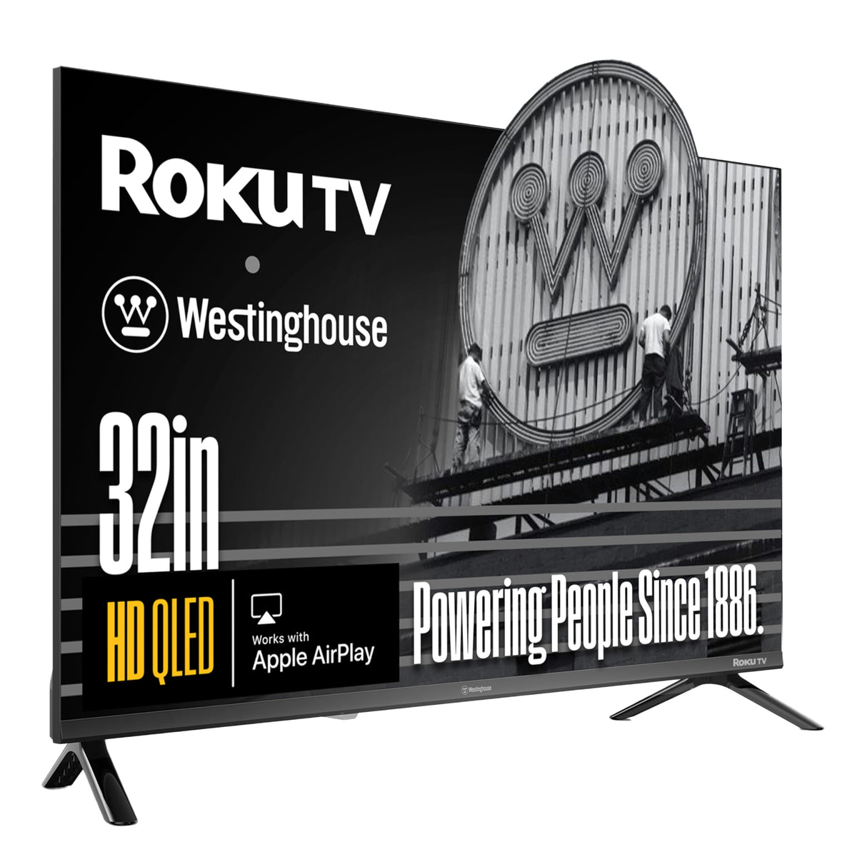 Westinghouse Roku TV - 40 Inch Smart TV, FHD QLED Television w/Dolby Digital+, Wi-Fi & Mobile App Connectivity, Flat Screen, Bluetooth, Compatible w/Apple AirPlay, Alexa, & Google Assistant