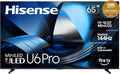 Hisense 65" U6 Pro Series MiniâLED ULED 4K UHD HDR Gaming AI Smart Fire TV (65U6SF Pro, 2026 New) â Hi-QLED, Native 144Hz, Motion Rate 480, Dolby Vision IQ Â· Atmos, HDR10+, Glare-Free, Alexa+
