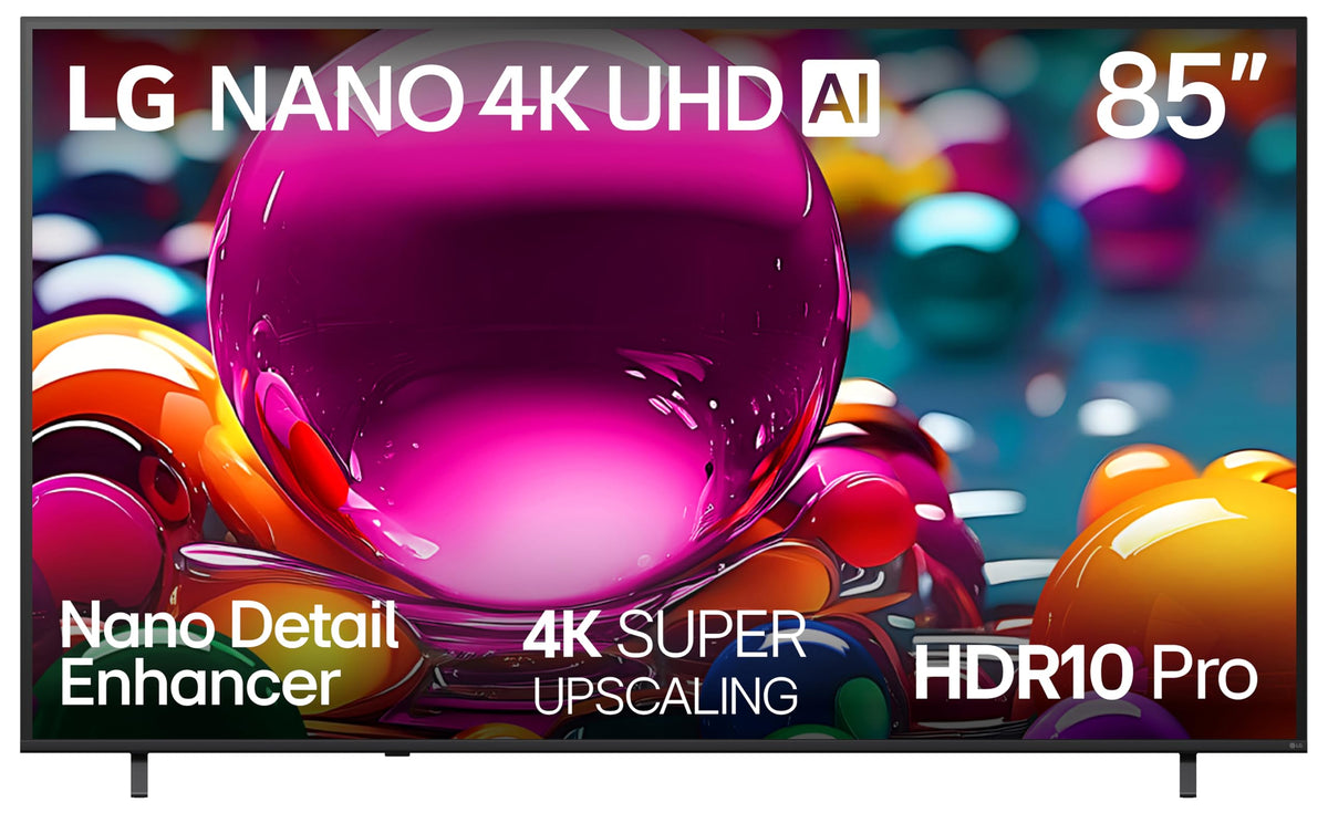 LG 65-Inch Class Nano AI 4K NU85 Series Smart TV w/AI Sound Pro, HDR10, AI 4K Super Upscaling, Filmmaker Mode, Wow Orchestra, Compatible with Alexa (65NU850BPUA, 2026)