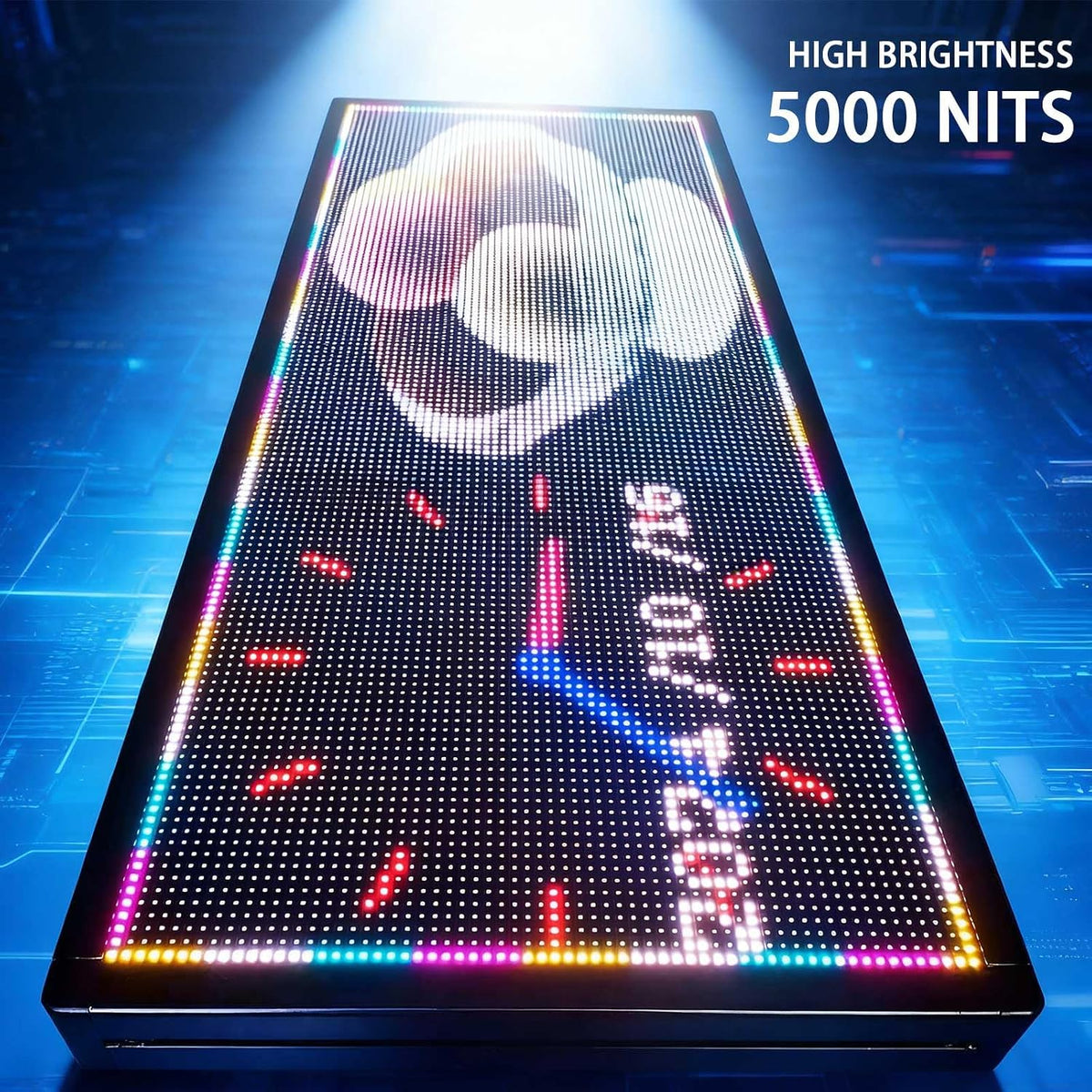 HS P6 40''x17'' Led sign Outdoor Digital Open Neon Programmable Scrolling