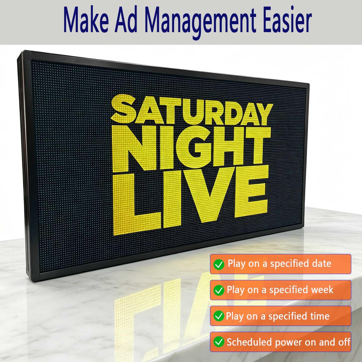 Led Sign Outdoor Programmable Scrolling Digital Open Neon P10 39''x14''