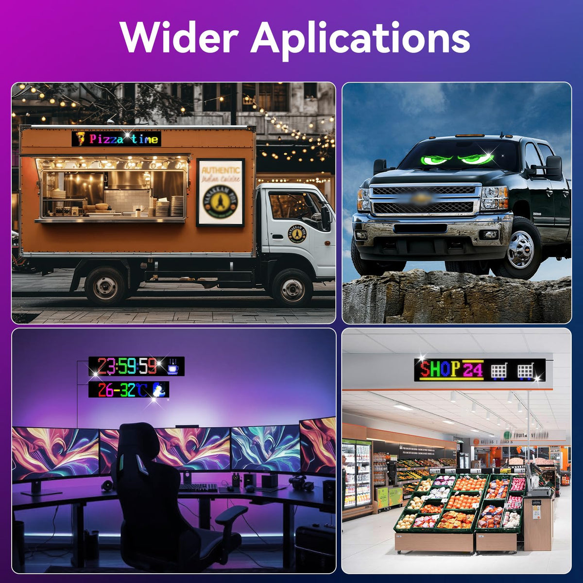 LED signs for business,APP control DIY text,LED window ads display screen