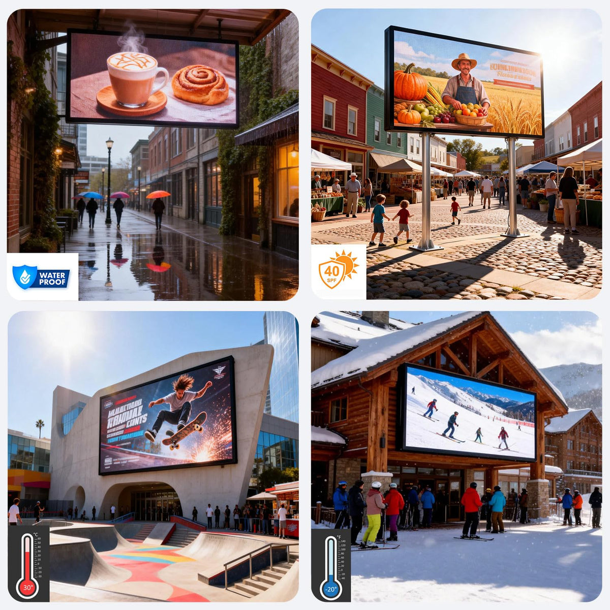 P6 Programmable Led Sign Custom Scrolling Outdoor Digital Signs For Businesses Display Screen Electronic Message Board Stock Ticker Advertising Pixel Led Panel Marquee 40"X17"