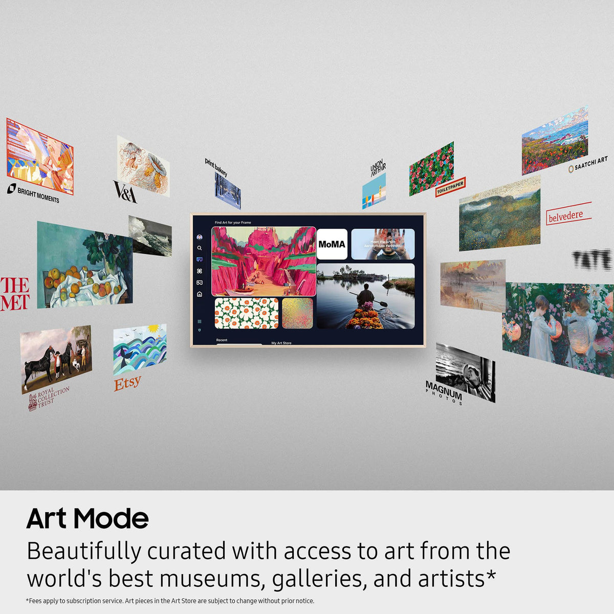 Samsung 32-Inch Class QLED The Frame LS03C Series, 1080p Resolution, Quantum HDR, Art Mode, Anti-Reflection Matte Display, Slim Fit Wall Mount Included, Smart TV w/Alexa Built-in (QN32LS03CB)