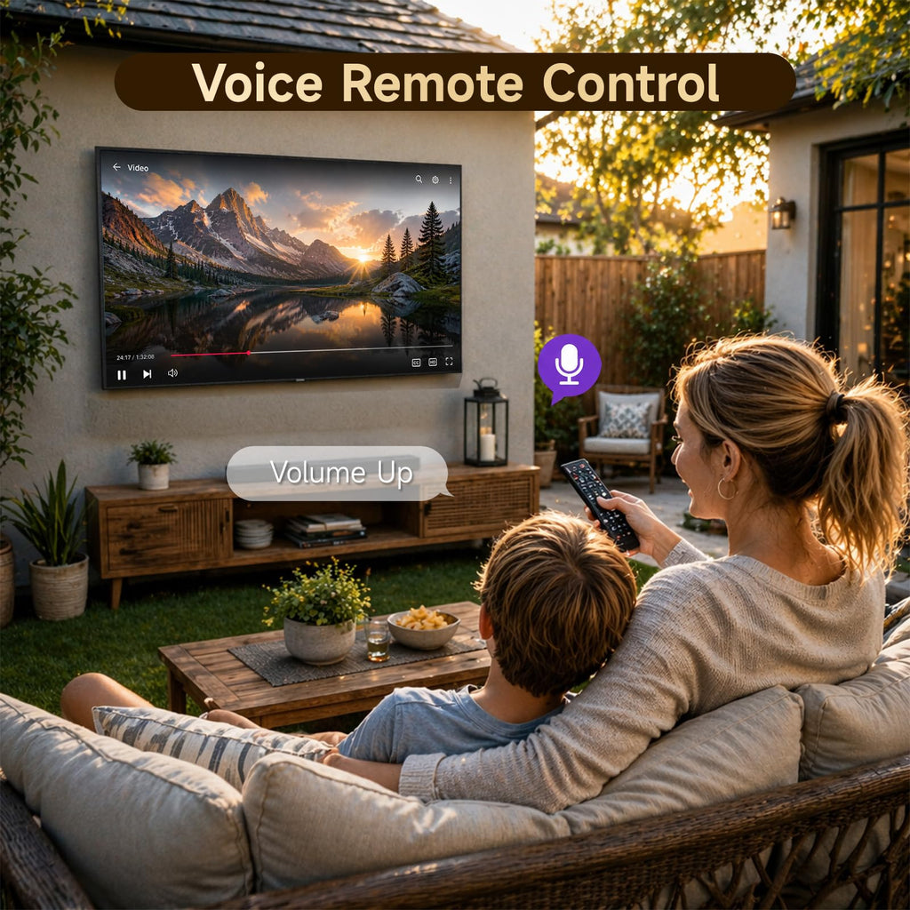 MWE 55 Inch Smart Outdoor TV, 2000 Nits, 4K UHD, IP55, webOS TV