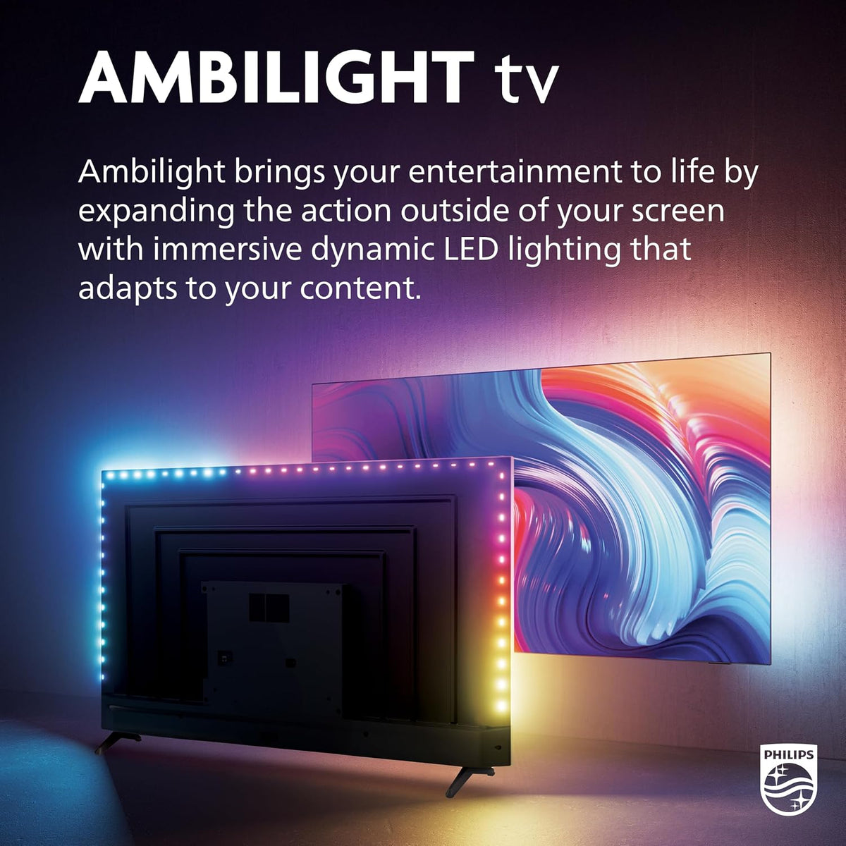 PHILIPS 50 Inch 4K QLED Roku TV, 7985 Series with Ambilight, UHD 2160p, HDR