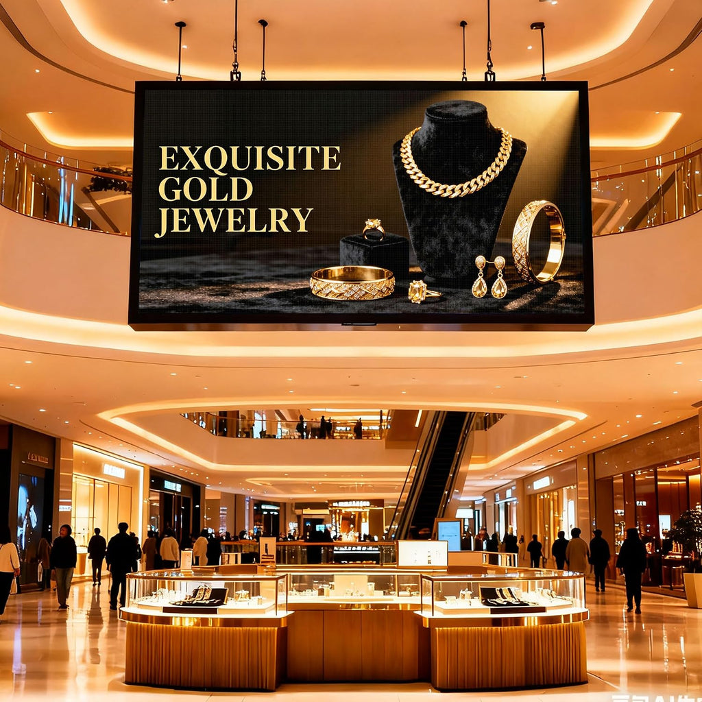 P5 Programmable LED Signs 65"x34" IP65 Waterproof Outdoor Digital Display with WiFi & USB Control, Full-Color 320Ã160 SMD Scrolling Text/Image/Video Advertising Board for Business