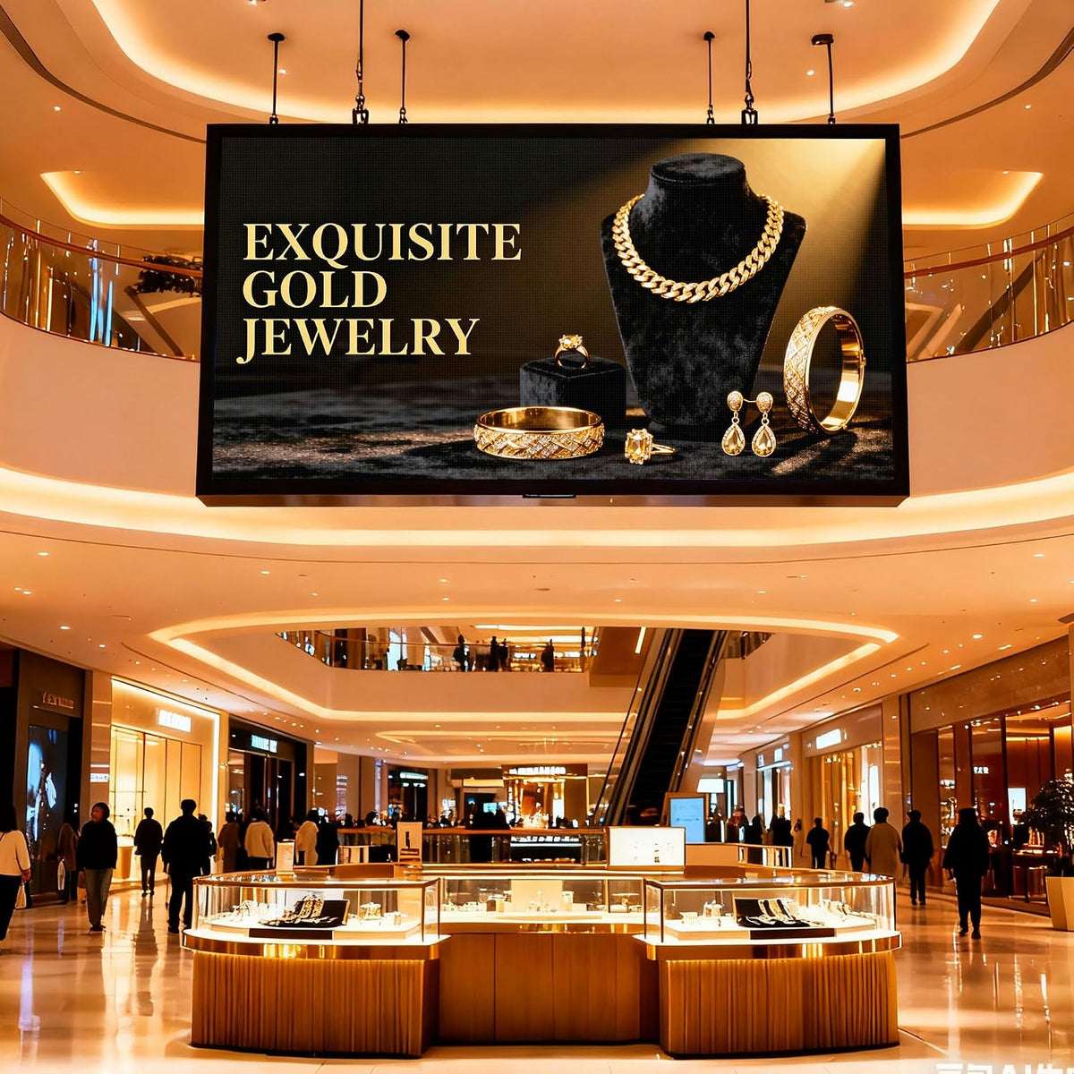P5 Programmable LED Signs 65"x34" IP65 Waterproof Outdoor Digital Display with WiFi & USB Control, Full-Color 320Ã160 SMD Scrolling Text/Image/Video Advertising Board for Business