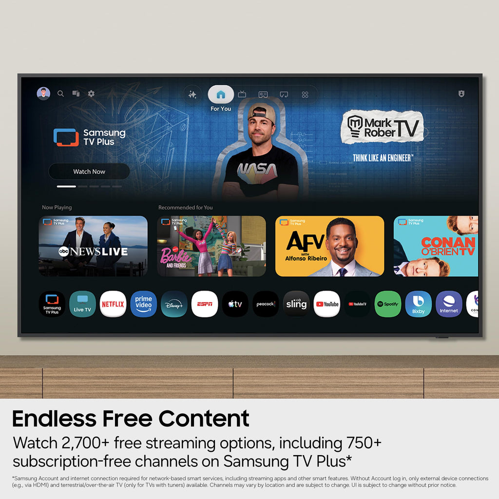 Samsung 55-Inch Class The Frame LS03HE Series Samsung Vision AI Smart TV (2026 Model, 55LS03HE) Glare Free with QLED, Art Mode Store, Slim Fit Wall Mount Included, Alexa Built-in