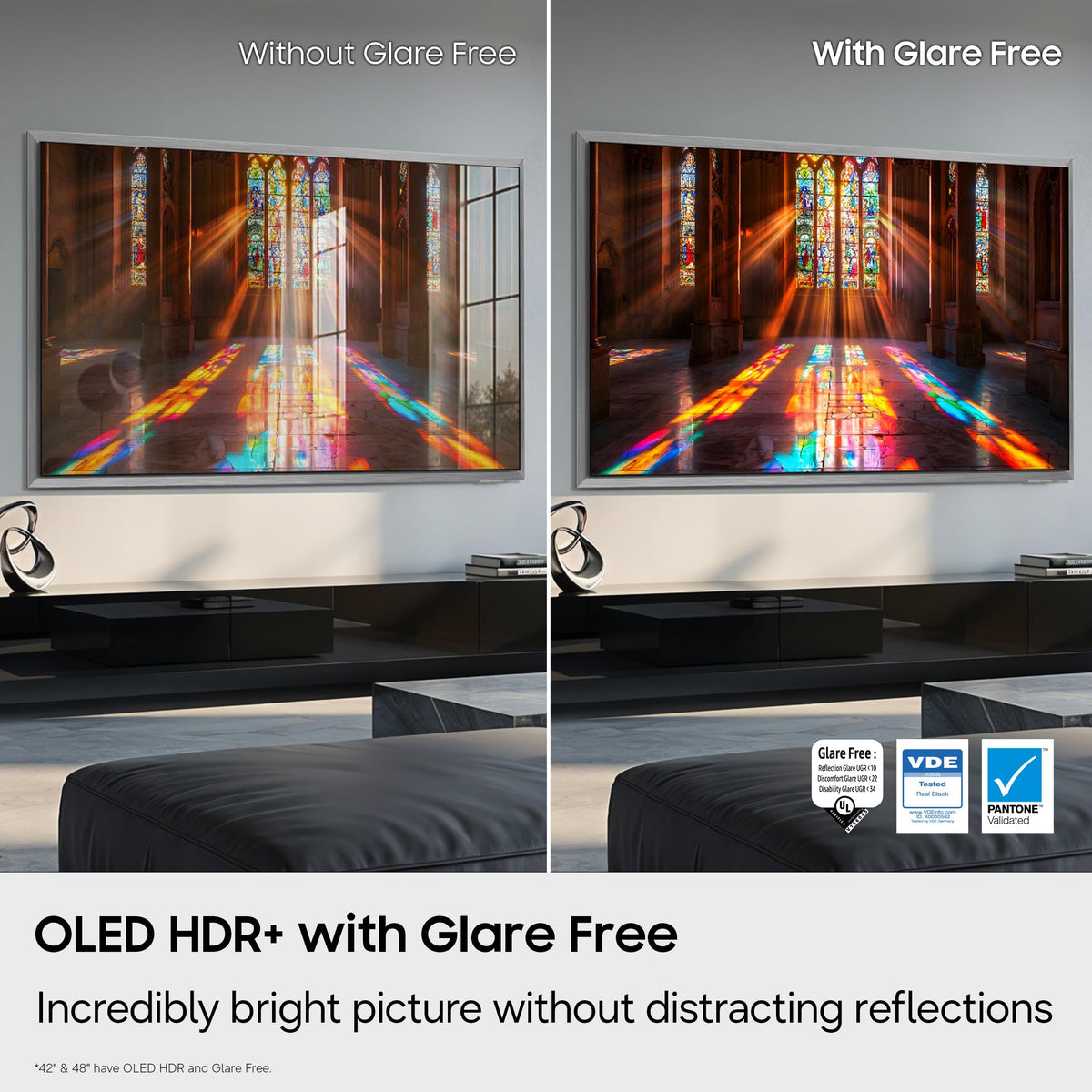 Samsung QN42S90H 42 inch Class S90H Series 4K OLED Vision AI Smart Tizen TV