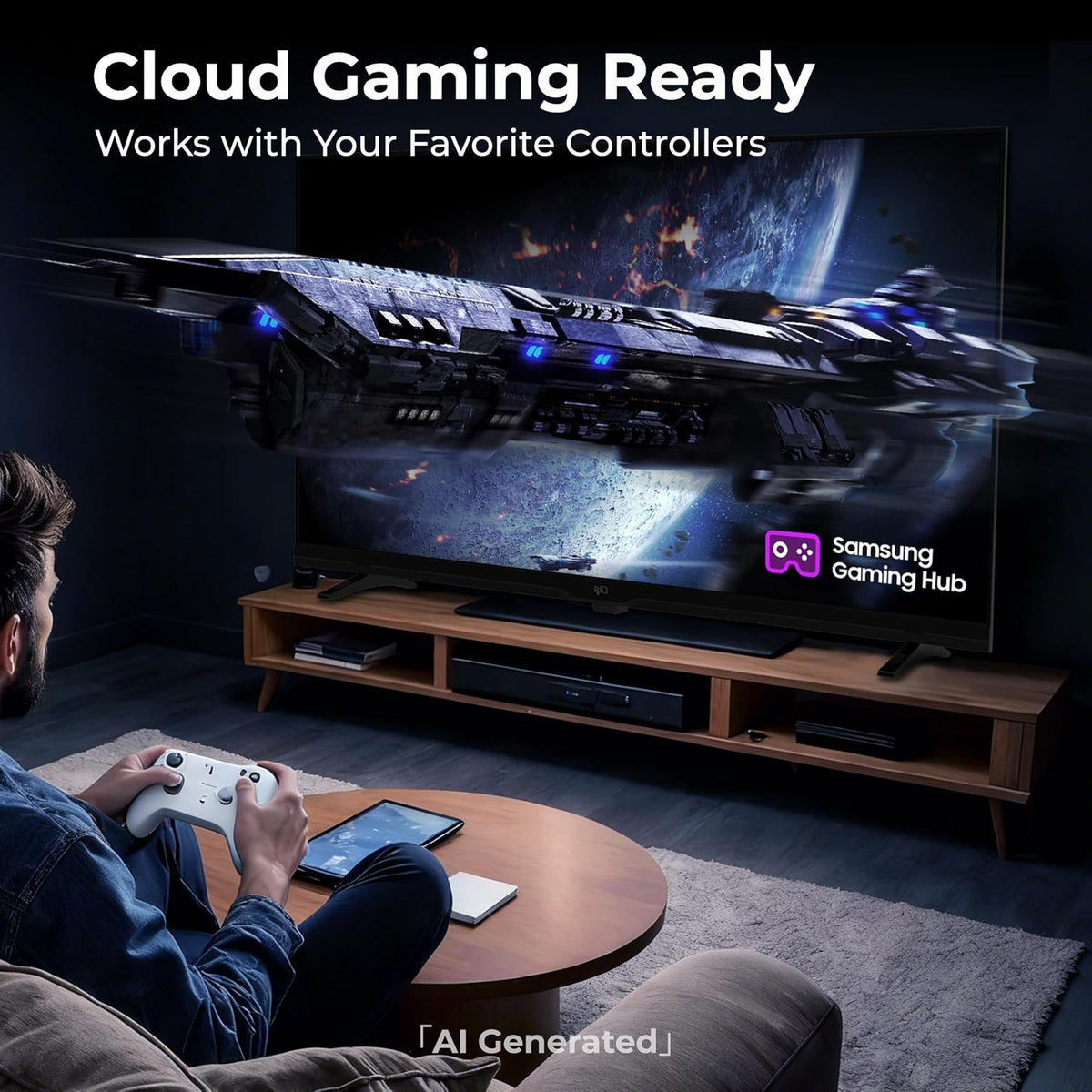 FPD 43 Inch 1080p FHD Smart TV Powered by Tizen OS Flat Screen Television