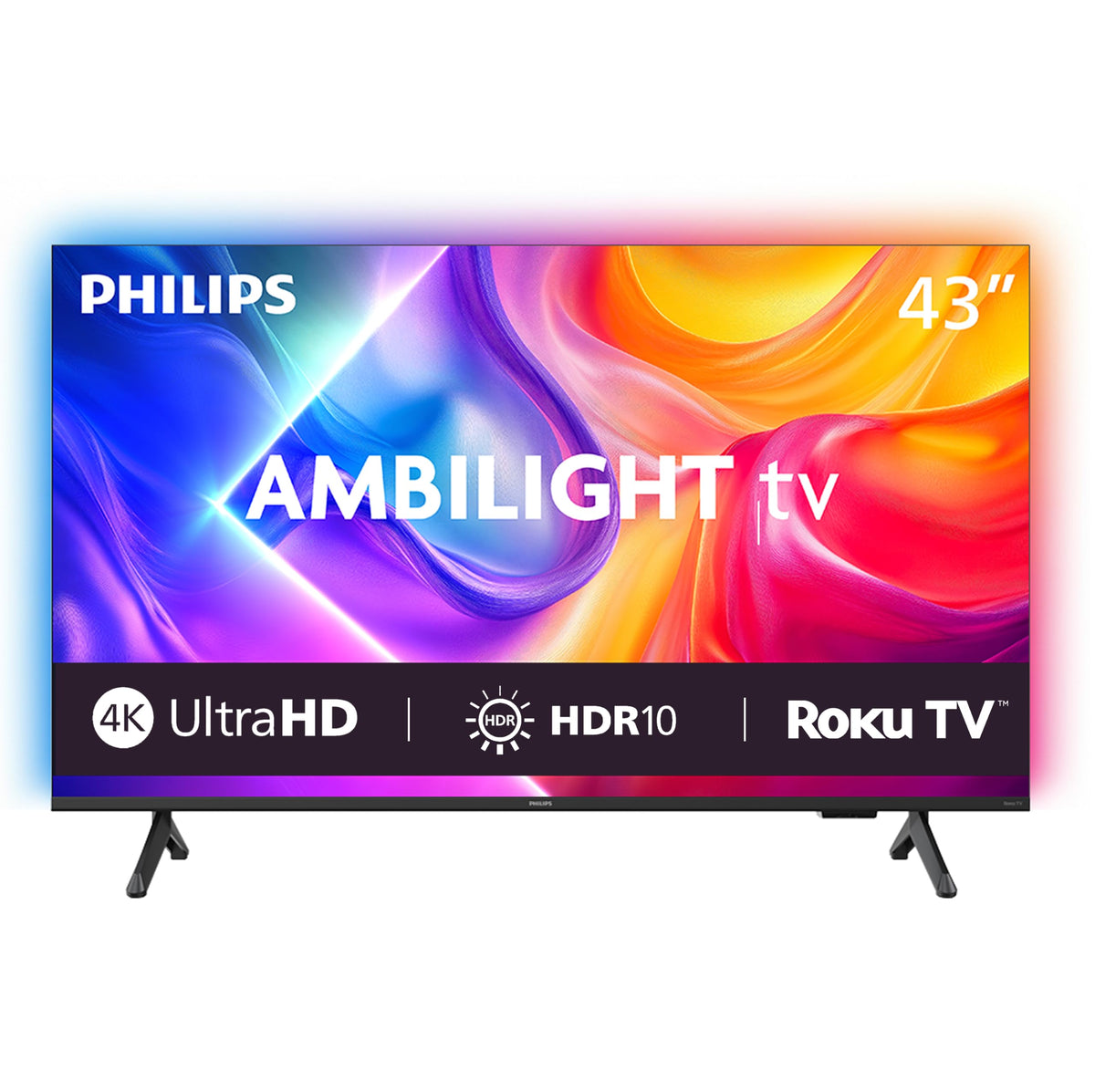 PHILIPS 50 Inch 4K QLED Roku TV, 7985 Series with Ambilight, UHD 2160p, HDR