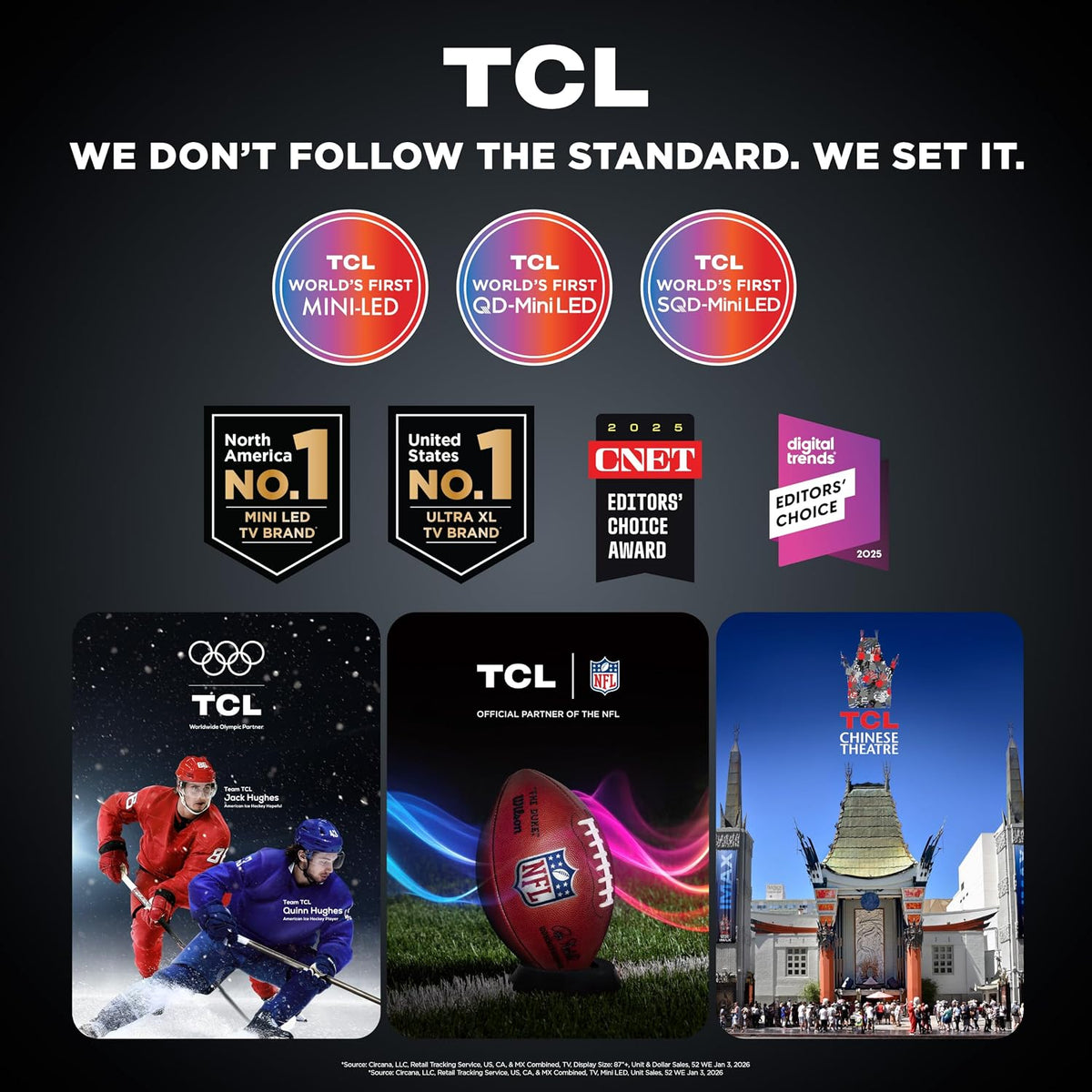 TCL 65 Inch Class QM7L Series | SQD-Mini-LED QLED Smart TV | 65QM7L, 2026 Model | 144Hz | Ultimate Color Ultra Brightness & Contrast | Google AI Bang & Olufsen | Voice Gaming Streaming Television