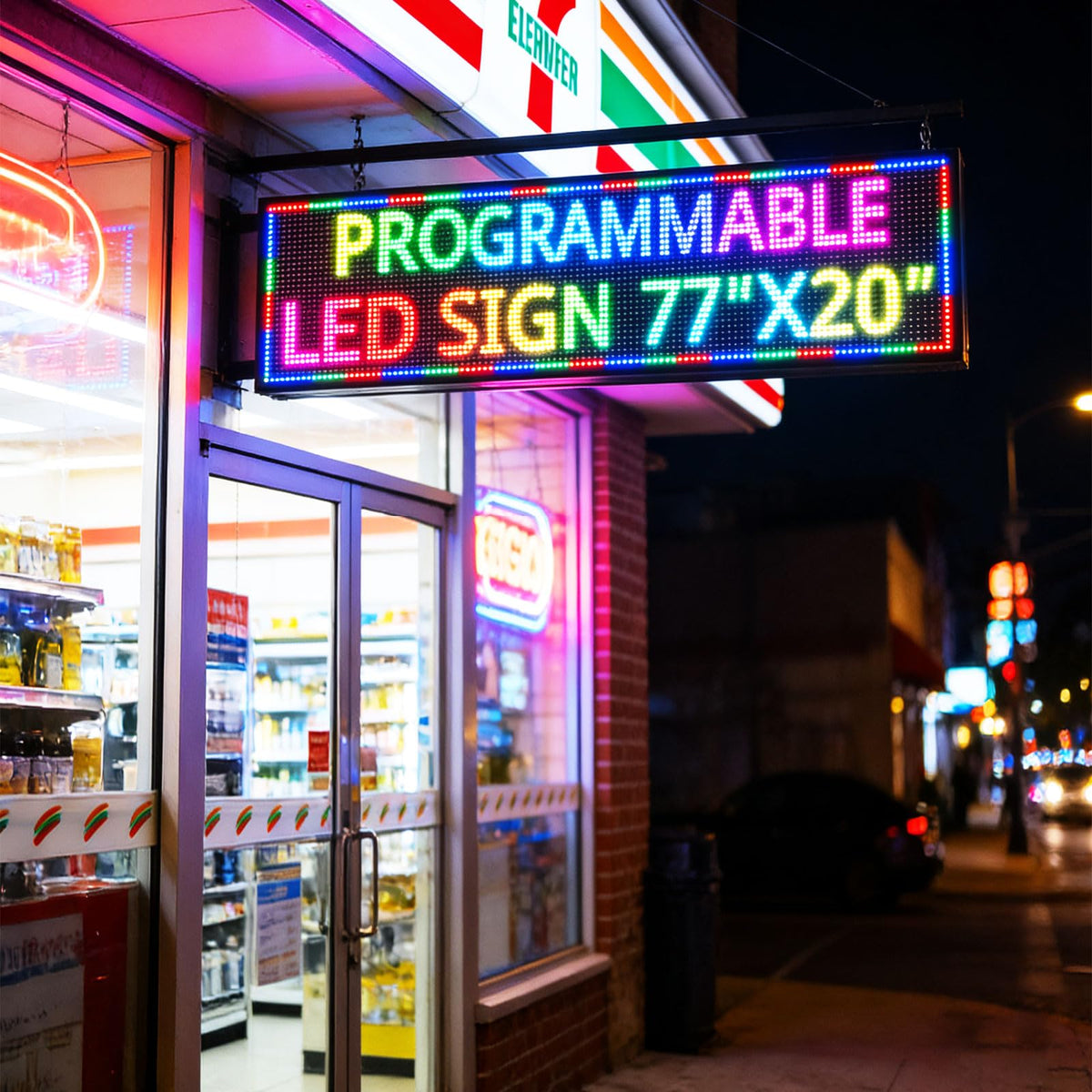 Led Sign Outdoor Programmable Scrolling Digital Open Neon P10 39''x14''