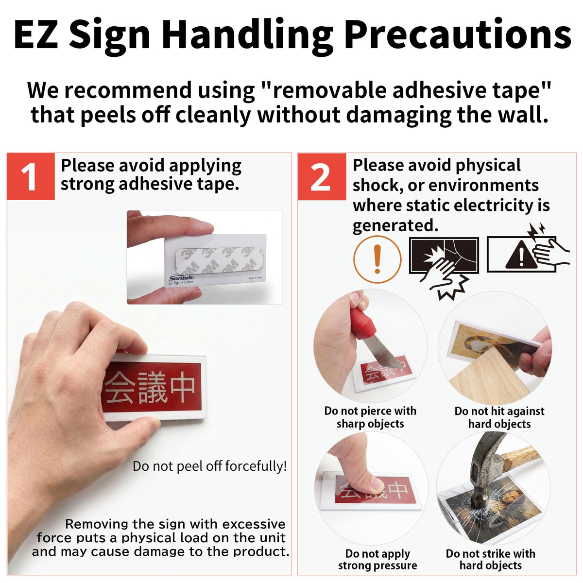 [Santek] EZ Sign NFC E-Paper Display â No Battery, Ultra-Thin 0.13â, Rewritable 4-Color Digital Display, App-Controlled (iOS/Android/PC), IP65 (Silver, 2.9" 6pcs, No Stand and Clip Included)