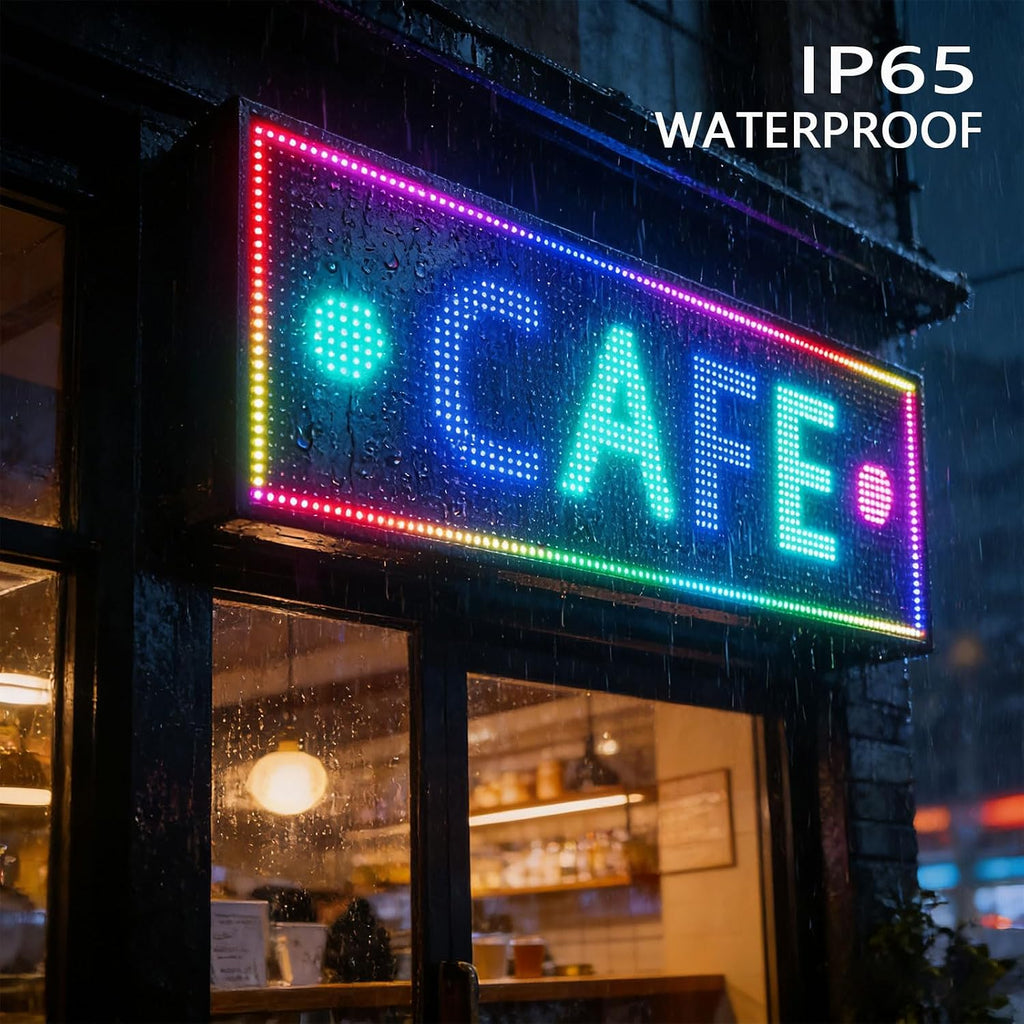 Led Sign Outdoor Programmable Scrolling Digital Open Neon P10 39''x14''