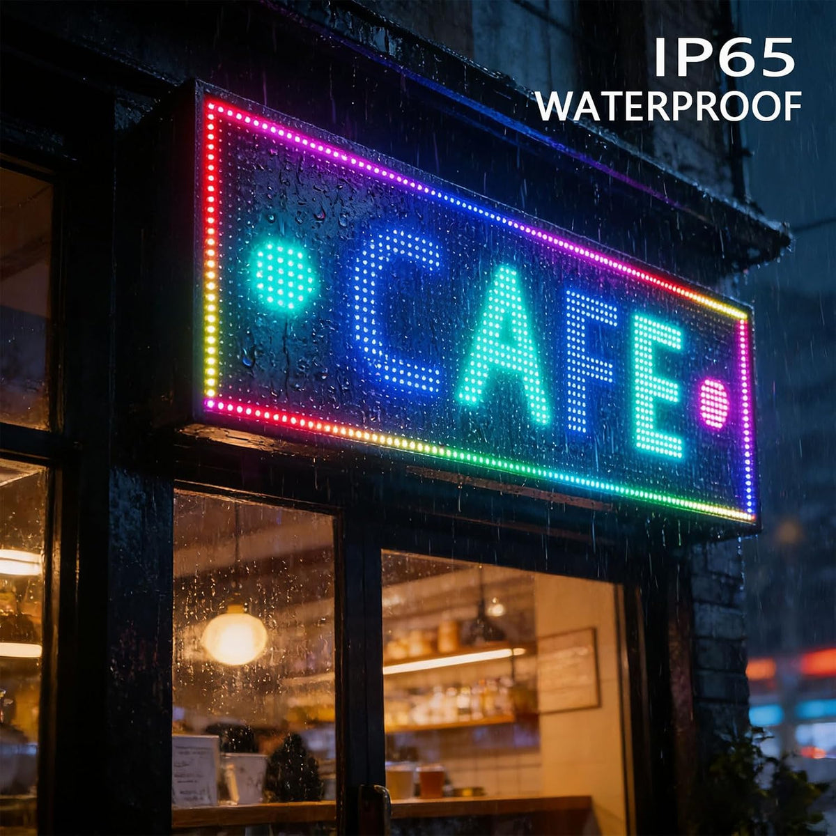 Led Sign Outdoor Programmable Scrolling Digital Open Neon P10 39''x14''