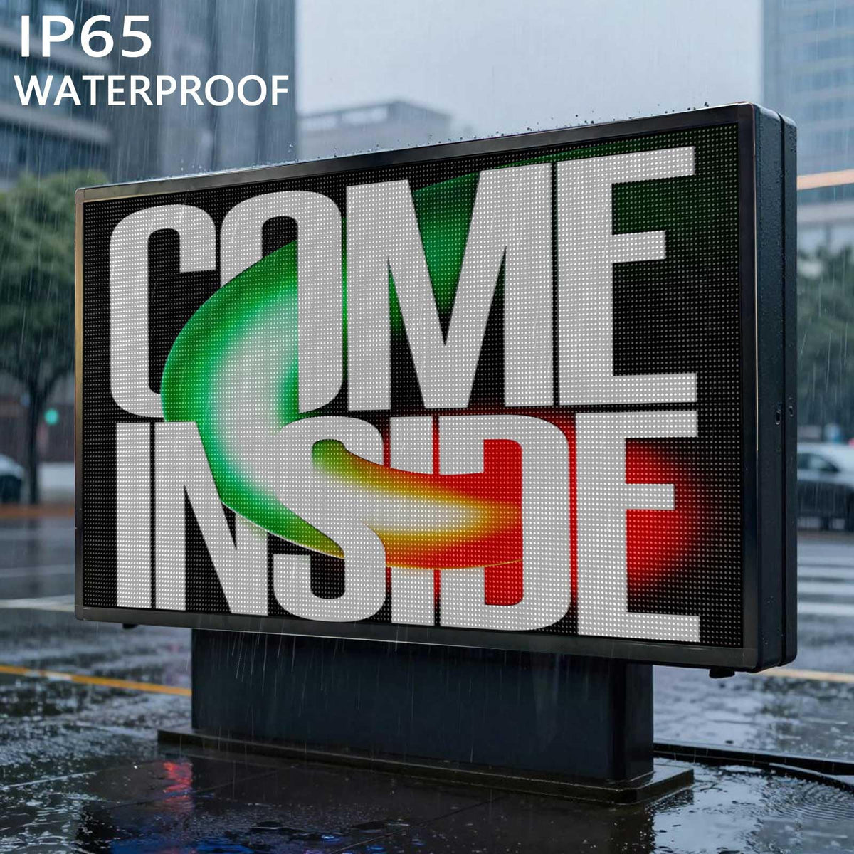 HS P6 40''x17'' Led sign Outdoor Digital Open Neon Programmable Scrolling