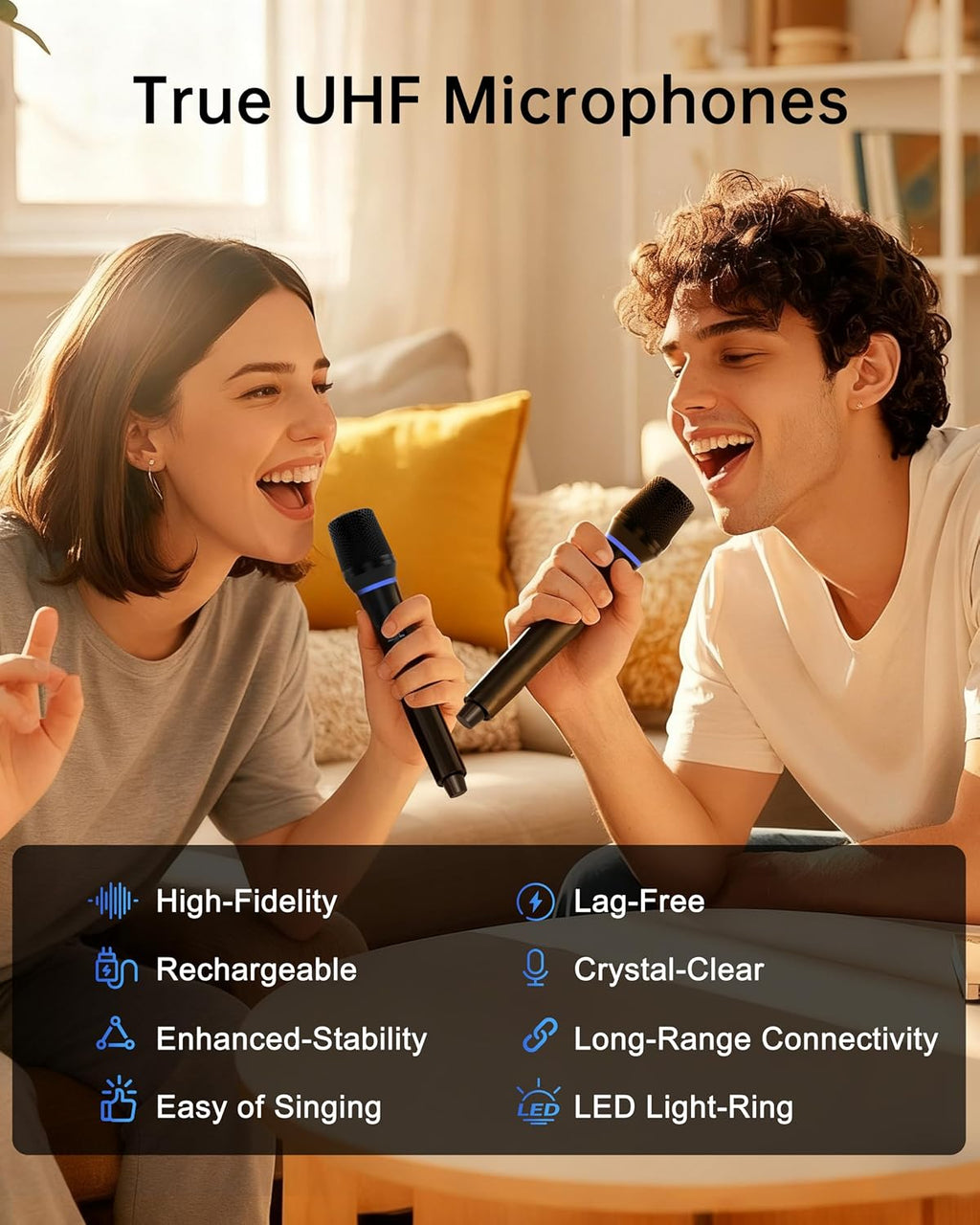Karaoke Machine for Adults with Lyrics Display, Portable Built-in 22 Inches Tablet with 2 Wireless Microphones,1200W Peak Power Bluetooth Portable Karaoke System for Any Occasion (S-200) (22 inch)